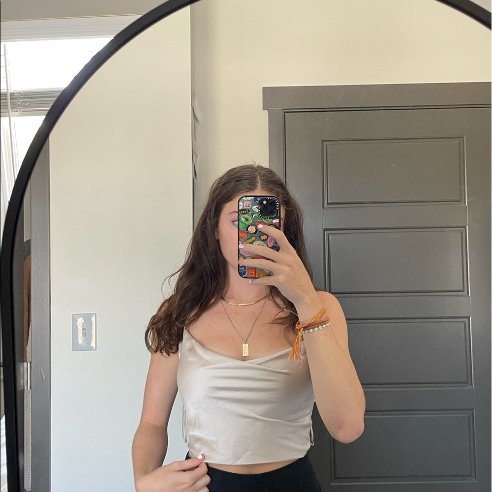 Garage cowl neck top